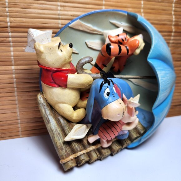 Bradford Exchange Winnie the Pooh Collectible 3D Plate A Grand Day for Sailing - Picture 2 of 11